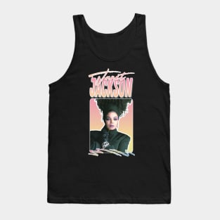 Janet Jackson /// Aesthetic Retro Fan Design Tank Top